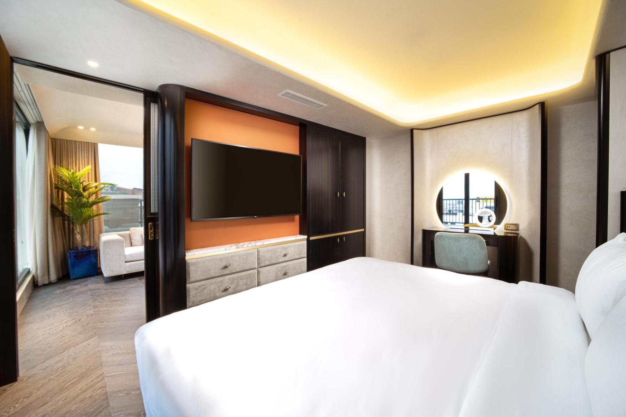 Bentley Hotel Bosphorus - Special Class Istanbulská provincie Exteriér fotografie A bedroom at the hotel